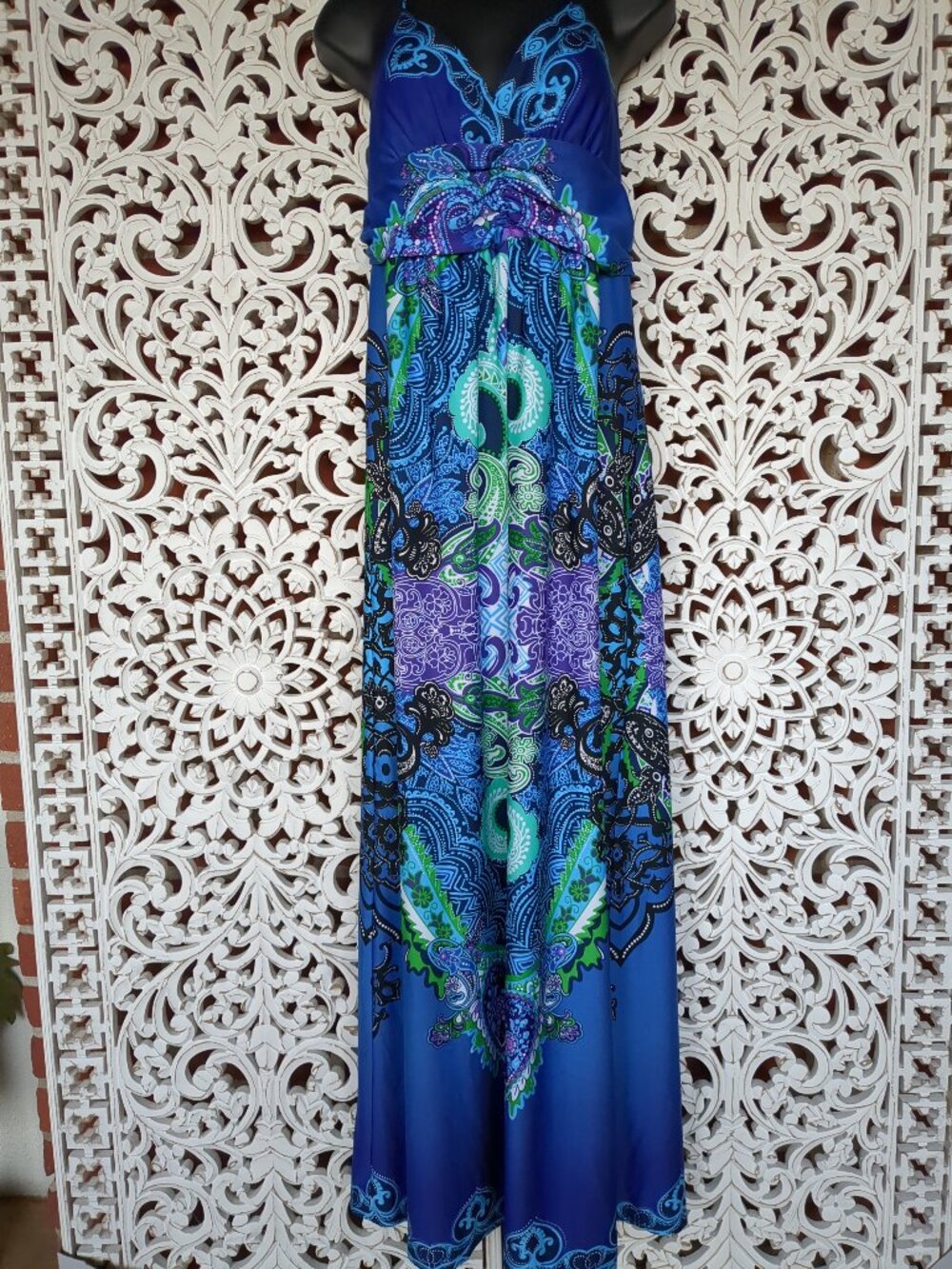 Bohi Style Sleeveless Maxi Dress